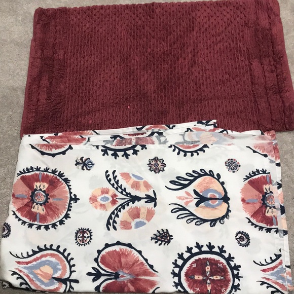 Boho shower curtain & rug - Picture 1 of 5